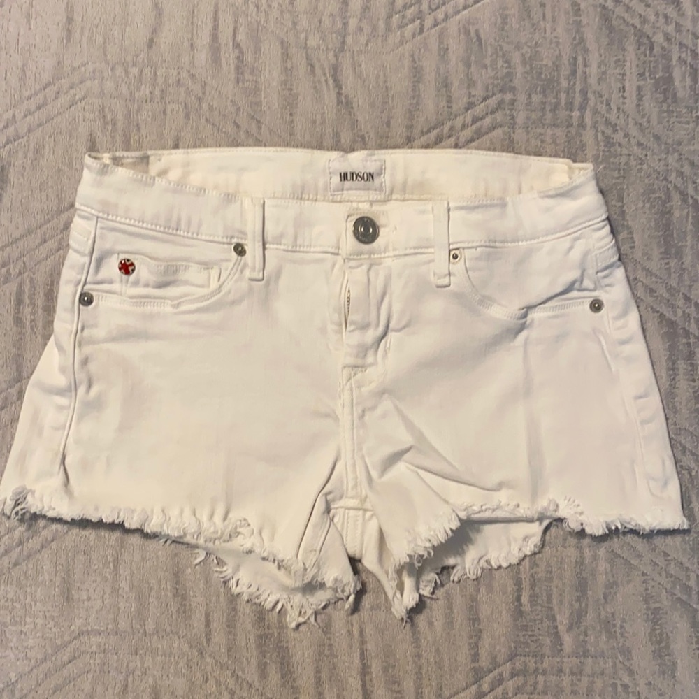 Hudson Amber raw edge shorts